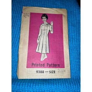 Marian Martin 9388 Pattern dress fit and flare long sleeve size 20